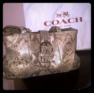 Coach Soho Embossed Leather Carry All Tote